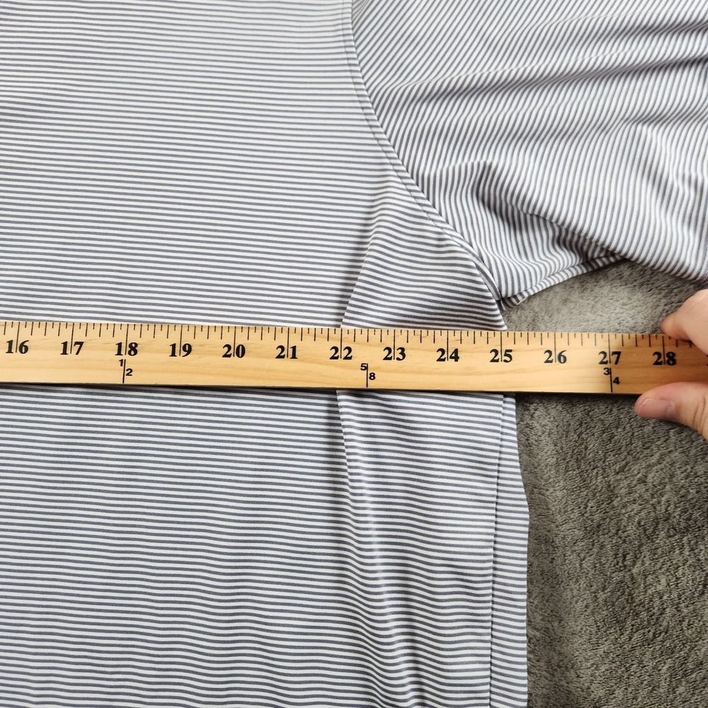 Greyson Golf Polo Shirt Mens size‎ 2XL Short Sleeve Stripe Recycled Polyester - Picture 6 of 10